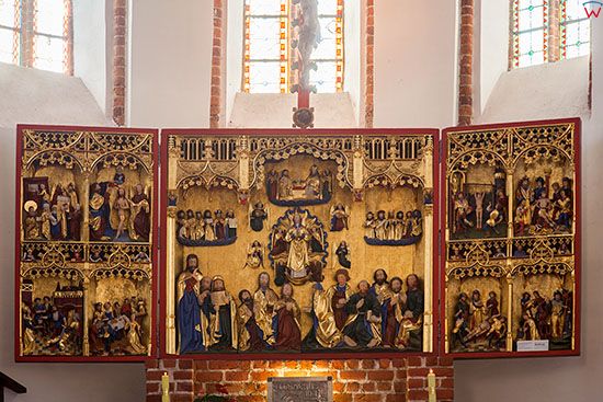 Kamien Pomorski, wnetrza Konkatedry NMP, sw. Jana Chrzciciela i Faustyna. EU, Pl, Zachodniopomorskie.